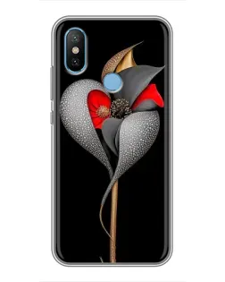 Чехол для Xiaomi Mi6X с картинкой «Серебряный фантазийный цветок» Чехол для Xiaomi Mi6X с картинкой «Серебряный фантазийный цветок»