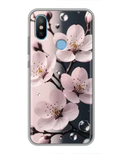 Чехол для Xiaomi Mi6X с картинкой «Нежная сакура и капли» Чехол для Xiaomi Mi6X с картинкой «Нежная сакура и капли»