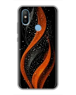 Чехол для Xiaomi Mi6X с картинкой «Огненная звездная волна»