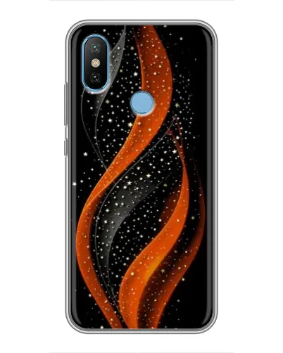 Чехол для Xiaomi Mi6X с картинкой «Огненная звездная волна»