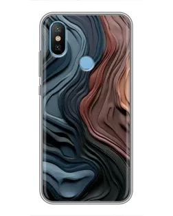 Чехол для Xiaomi Mi6X с картинкой «Цветные волны каньона»
