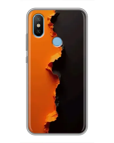 Чехол для Xiaomi Mi6X с картинкой «Оранжевый разлом»