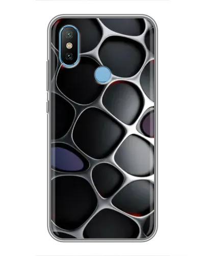 Чехол для Xiaomi Mi6X с картинкой «Объемная темная решетка»