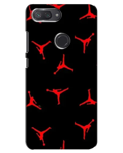 Чехол для Xiaomi Mi 8 Lite с картинкой «Jordan Red Pattern»