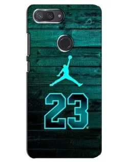 Чехол для Xiaomi Mi 8 Lite с картинкой «Jordan Cyan 23»
