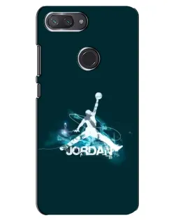 Чехол для Xiaomi Mi 8 Lite с картинкой «Jordan Blue Fire»