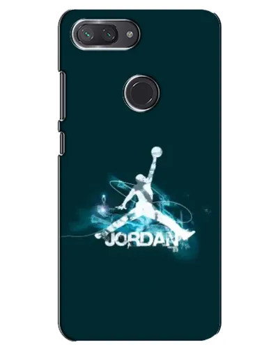 Чехол для Xiaomi Mi 8 Lite с картинкой «Jordan Blue Fire»
