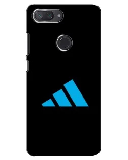 Чехол для Xiaomi Mi 8 Lite с картинкой «Adidas Cyan Logo»