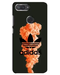 Чехол для Xiaomi Mi 8 Lite с картинкой «Оранжевый дым Adidas»