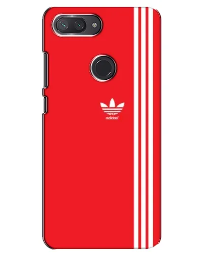 Чехол для Xiaomi Mi 8 Lite с картинкой «Красный минимализм Adidas»