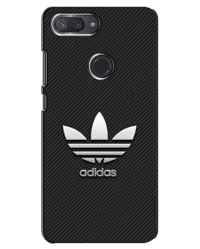 Чехол для Xiaomi Mi 8 Lite с картинкой «Adidas Карбоновая текстура»