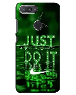 Чехол для Xiaomi Mi 8 Lite с картинкой «Зеленый неоновый Nike»