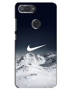 Чехол для Xiaomi Mi 8 Lite с картинкой «Nike — зимние горы»
