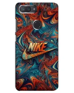 Чехол для Xiaomi Mi 8 Lite с картинкой «Nike в абстракции»