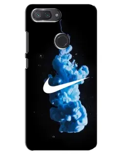 Чехол для Xiaomi Mi 8 Lite с картинкой «Nike и синий дым»