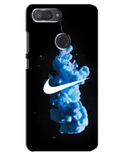 Чехол для Xiaomi Mi 8 Lite с картинкой «Nike и синий дым» Чехол для Xiaomi Mi 8 Lite с картинкой «Nike и синий дым»
