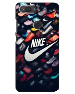 Чехол для Xiaomi Mi 8 Lite с картинкой «Коллекция кроссовок Nike»