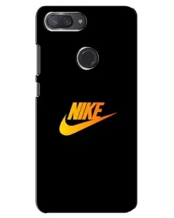 Чехол для Xiaomi Mi 8 Lite с картинкой «Золотой логотип Nike»