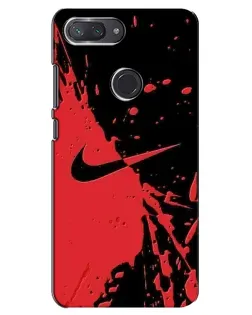 Чехол для Xiaomi Mi 8 Lite с картинкой «Красные брызги Nike» Чехол для Xiaomi Mi 8 Lite с картинкой «Красные брызги Nike»