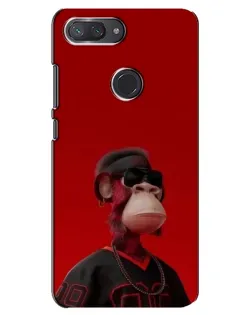Чехол для Xiaomi Mi 8 Lite с картинкой «Bored Ape в красном» Чехол для Xiaomi Mi 8 Lite с картинкой «Bored Ape в красном»