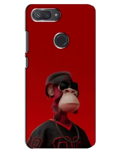 Чехол для Xiaomi Mi 8 Lite с картинкой «Bored Ape в красном» Чехол для Xiaomi Mi 8 Lite с картинкой «Bored Ape в красном»