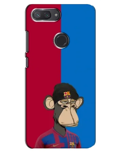 Чехол для Xiaomi Mi 8 Lite с картинкой «Bored Ape — фанат Барсы» Чехол для Xiaomi Mi 8 Lite с картинкой «Bored Ape — фанат Барсы»