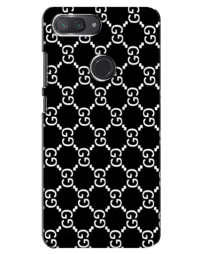 Чехол для Xiaomi Mi 8 Lite с картинкой «Gucci — сетчатый паттерн»
