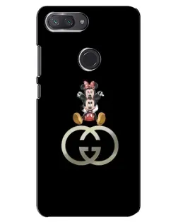 Чехол для Xiaomi Mi 8 Lite с картинкой «Минни Маус на лого»