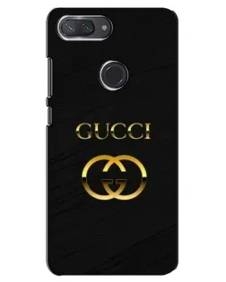 Чехол для Xiaomi Mi 8 Lite с картинкой «Золотой логотип Gucci»
