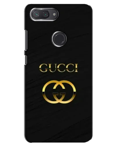Чехол для Xiaomi Mi 8 Lite с картинкой «Золотой логотип Gucci»