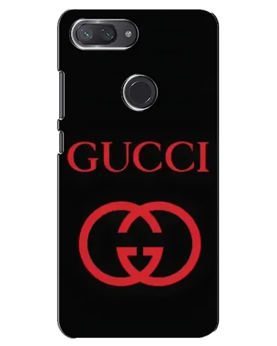 Чехол для Xiaomi Mi 8 Lite с картинкой «Gucci — красный логотип»