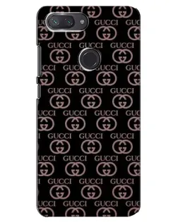 Чехол для Xiaomi Mi 8 Lite с картинкой «Классическая монограмма Gucci»