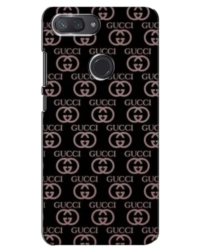 Чехол для Xiaomi Mi 8 Lite с картинкой «Классическая монограмма Gucci»