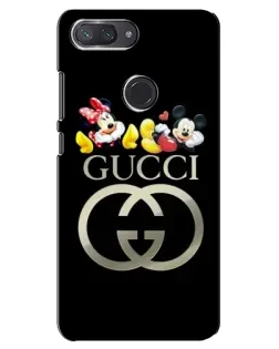 Чехол для Xiaomi Mi 8 Lite с картинкой «Gucci — герои Disney»