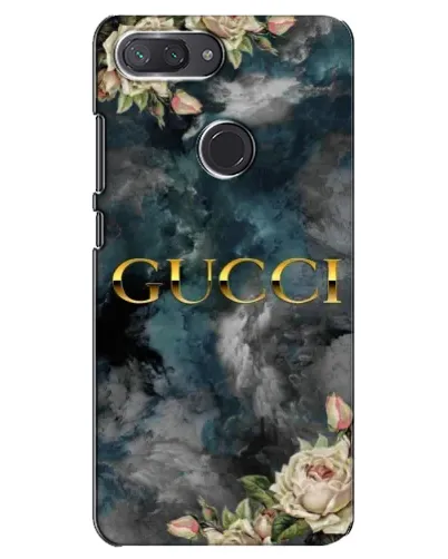 Чехол для Xiaomi Mi 8 Lite с картинкой «Абстрактные цветы Gucci»