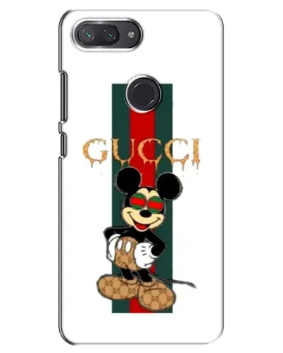 Чехол для Xiaomi Mi 8 Lite с картинкой «Микки Маус Gucci — полосы»