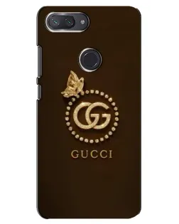 Чехол для Xiaomi Mi 8 Lite с картинкой «Gucci — золотая бабочка»