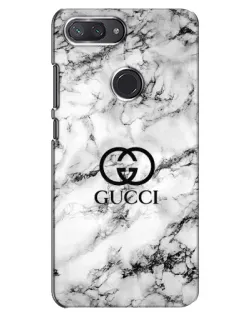 Чехол для Xiaomi Mi 8 Lite с картинкой «Gucci — мраморный шик»