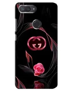 Чехол для Xiaomi Mi 8 Lite с картинкой «Gucci — неоновая роза»