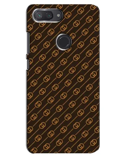 Чехол для Xiaomi Mi 8 Lite с картинкой «Gucci — золотые диагонали»