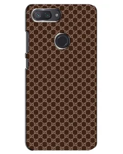 Чехол для Xiaomi Mi 8 Lite с картинкой «Gucci — шоколадная сетка»