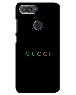 Чехол для Xiaomi Mi 8 Lite с картинкой «Gucci — неоновый минимализм»