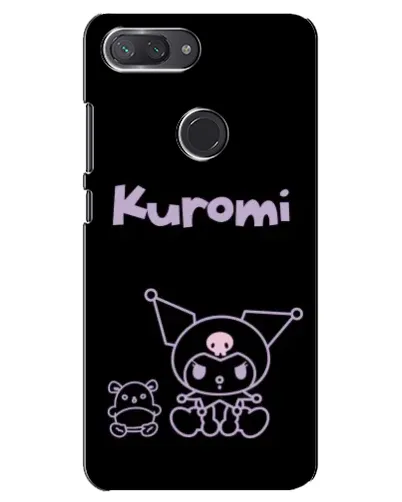 Чехол для Xiaomi Mi 8 Lite с картинкой «Kuromi — черный минимализм»