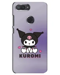 Чехол для Xiaomi Mi 8 Lite с картинкой «Kuromi — фиолетовый арт»