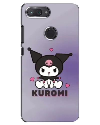 Чехол для Xiaomi Mi 8 Lite с картинкой «Kuromi — фиолетовый арт»