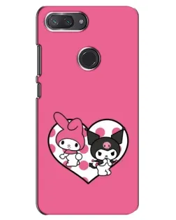 Чехол для Xiaomi Mi 8 Lite с картинкой «Kuromi и My Melody»