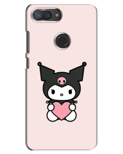 Чехол для Xiaomi Mi 8 Lite с картинкой «Kuromi и сердце»