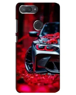Чехол для Xiaomi Mi 8 Lite с картинкой «Спортивная BMW и цветы» Чехол для Xiaomi Mi 8 Lite с картинкой «Спортивная BMW и цветы»