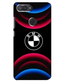 Чехол для Xiaomi Mi 8 Lite с картинкой «Логотип BMW и неоновые дуги» Чехол для Xiaomi Mi 8 Lite с картинкой «Логотип BMW и неоновые дуги»