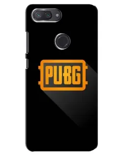 Чехол для Xiaomi Mi 8 Lite с картинкой «PUBG — рамка лого»